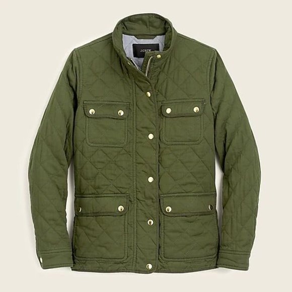 J. Crew Quilted downtown field jacket Size XS